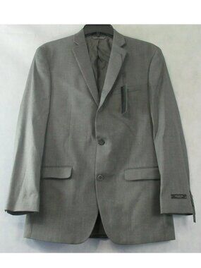 Marc New York Men's Classic-Fit Gray Glen Plaid Suit Jacket, 40L / 40 Long